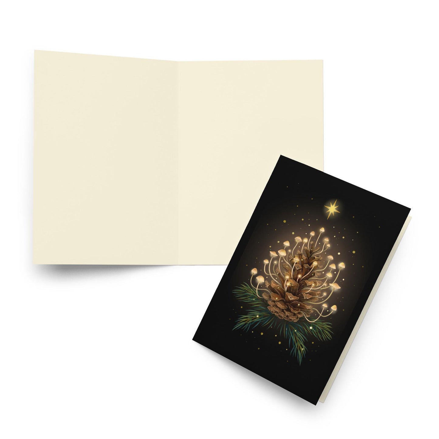 Pack of 3, Cozy & Magical Christmas greeting card