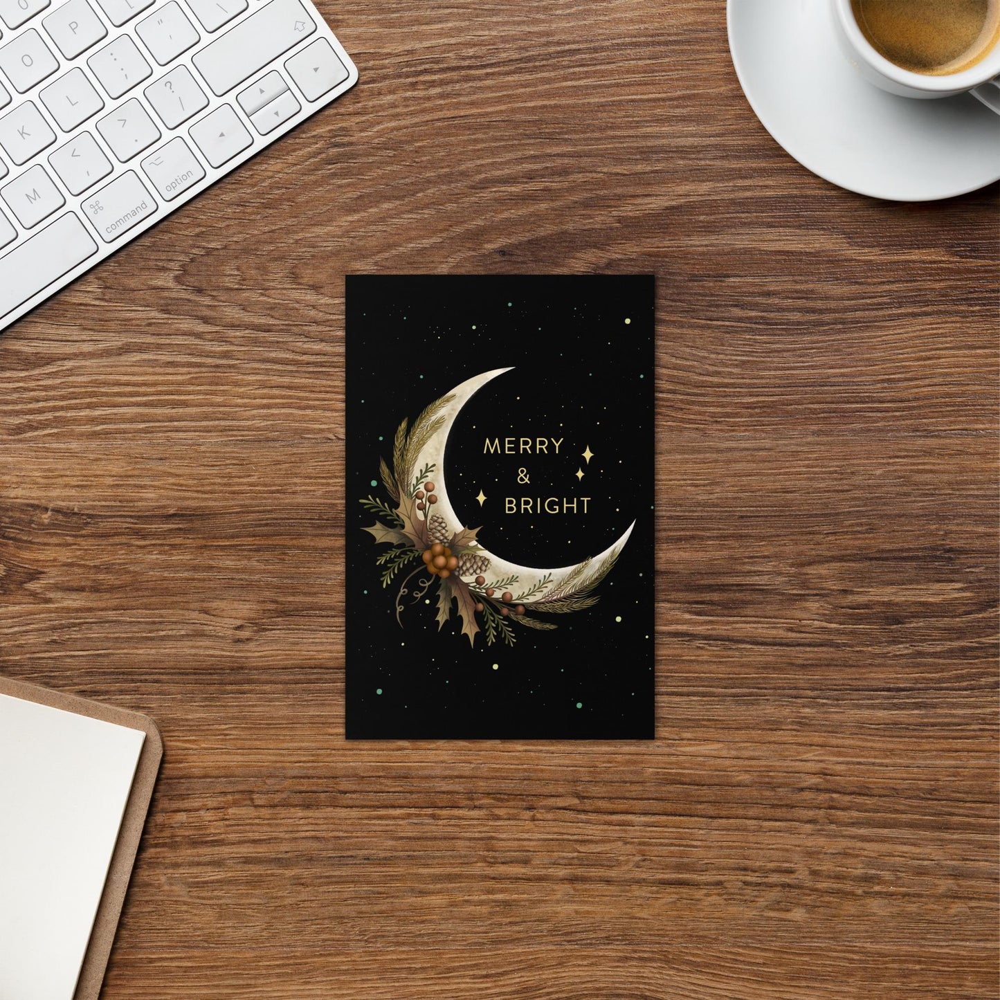 Pack of 3, Cozy & Magical Christmas greeting card