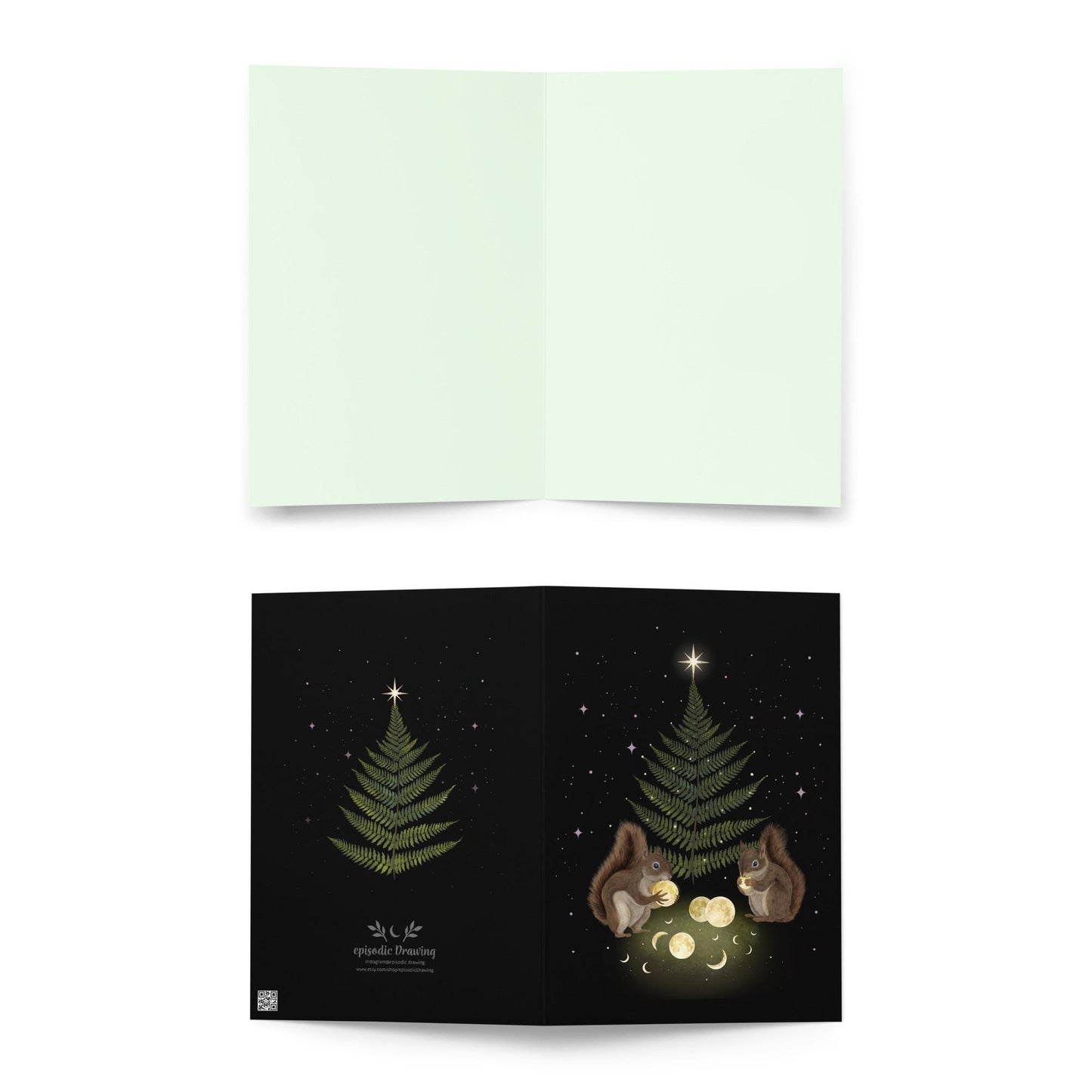 Pack of 3, Cozy & Magical Christmas greeting card